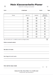 klassenarbeitsplaner